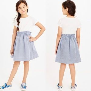 • CREWCUTS • girls mixed-fabric dress •
